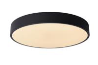Lucide UNAR - Plafonnière - Ø 39,5 cm - LED 3 StepDim - 1x24W 2700K - Zwart - thumbnail