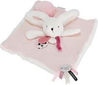 Happy knuffel luierstof 25cm - DOUDOU ET COMPAGNIE rozen - thumbnail