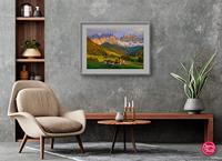 Santa Maddalena, Dolomites Puzzel 1000 Stukjes - thumbnail