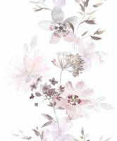 Novamur Kylie Behang met aquarel bloemen - 81623 - thumbnail