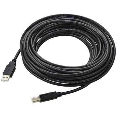 Renkforce USB-kabel USB 2.0 USB-A stekker, USB-B stekker 10.00 m Zwart Afscherming gevlochten RF-5770782