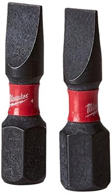 Milwaukee SHOCKWAVE™ IMPACT DUTY schroefbits SL 5.5 x 25 mm VE=2 - 4932430902