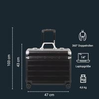 Alumaxx Pilotenkoffer Pandora Zwart - thumbnail