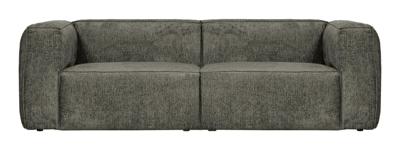 WOOOD 3,5-zits Bank 'Bean' Structure Velvet, kleur Waterplant