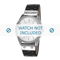 Esprit horlogeband ES107732-001 Leder Zwart - thumbnail