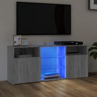 Tv-meubel met LED-verlichting 120x30x50 cm grijs sonoma eiken - thumbnail