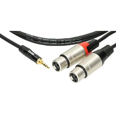 Klotz KY8-180 Gebalanceerde mini jack naar XLR Y-kabel 1.8 meter