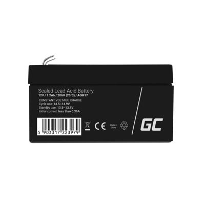 Green Cell AGM17 UPS-accu Sealed Lead Acid (VRLA) 12 V 1,2 Ah - thumbnail