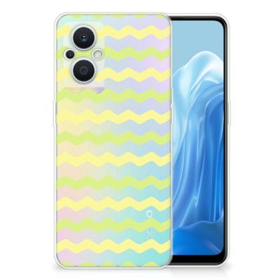 OPPO Reno8 Lite TPU bumper Waves Yellow OPPO Reno8 Lite TPU bumper Waves Yellow