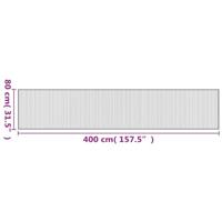 VidaXL Vloerkleed rechthoekig 80x400 cm bamboe bruin - thumbnail