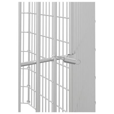 VidaXL Dierenverblijf 8 panelen 54x60 cm gegalvaniseerd ijzer VidaXL Dierenverblijf 8 panelen 54x60 cm gegalvaniseerd ijzer
