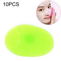 10 stuks reinigen pad wassen gezicht gezicht exfoliërende borstel SPA Skin scrub Cleanser tool (groen) - thumbnail