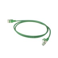 ACT Groene 7 meter LSZH U/FTP CAT6A datacenter slimline patchkabel snagless met RJ45 connectoren - thumbnail