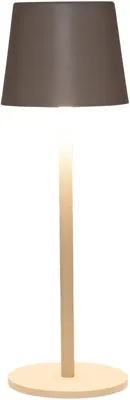 Anna's Collection draadloze tafellamp warm wit, mat zand