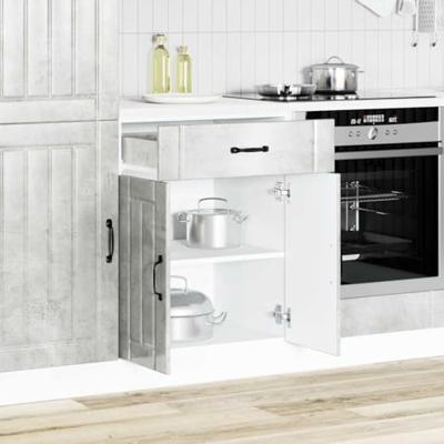 Keuken onderkast Lucca bewerkt hout betongrijs Keuken onderkast Lucca bewerkt hout betongrijs