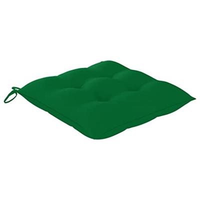 VidaXL Stoelkussens 2 st 40x40x7 cm oxford stof groen VidaXL Stoelkussens 2 st 40x40x7 cm oxford stof groen
