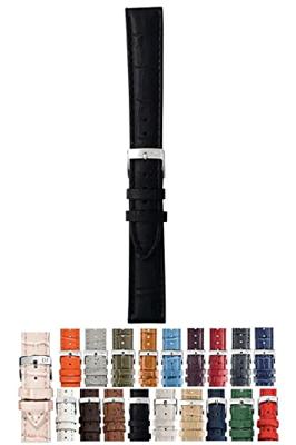 Morellato Bolle Croco Horlogeband Zwart 20 mm