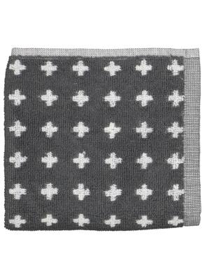 HEMA Keukendoek - 50 x 50 - katoen - grijs kruisjes (donkergrijs)