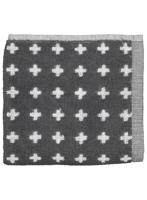 HEMA Keukendoek - 50 x 50 - katoen - grijs kruisjes (donkergrijs) - thumbnail