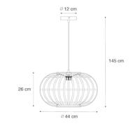 QAZQA Oosterse hanglamp bamboe 44 cm - Amira - thumbnail