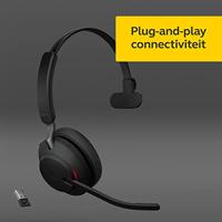 Jabra Evolve2 65 Headset Draadloos Hoofdband Kantoor/callcenter USB Type-A Bluetooth Zwart - thumbnail