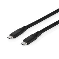 Nedis USB-Kabel | USB 3.2 Gen 1 | USB-C Male | USB-C Male | 60 W | 8K@30Hz | 5 Gbps | Vernikkeld | 1.50 m | Rond | Silicone | Zwart | Doos - - thumbnail
