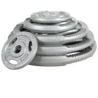 Halterschijf 1,25 kg Gripper Gietijzer Zilver - 30/31 mm - thumbnail