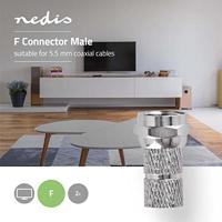 Nedis F-Connector | Male | Twist-On | 5.5 mm | 2 Stuks | 1 stuks - CSBW41907ME CSBW41907ME - thumbnail