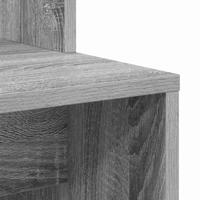 Bureau met plank Grijs sonoma 78.5 x 37 x 154.5 cm Bewerkt hout - thumbnail