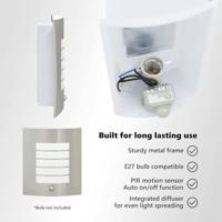 VidaXL Buiten wandlamp zilver 23.5 x 9 x 26 cm - thumbnail