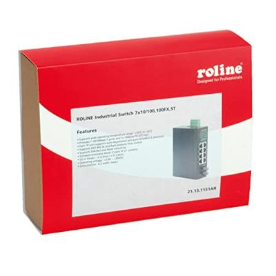 ROLINE Industriele Switch 7x RJ-45, 1x ST, unmanaged ROLINE Industriele Switch 7x RJ-45, 1x ST, unmanaged