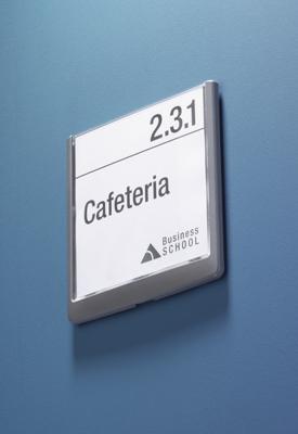 Durable Click Sign deurnaamhouder, ft 14,9 x 14,8 cm, grijs