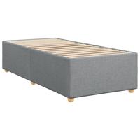 Boxspring met matras stof lichtgrijs 180x200 cm - thumbnail
