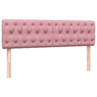 Boxspring met matras fluweel roze 160x210 cm - thumbnail