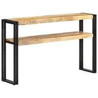 Wandtafel 120x30x75 cm ruw mangohout - thumbnail