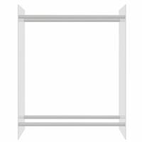 VidaXL Haardhoutrek 80x35x100 cm gehard glas transparant - thumbnail