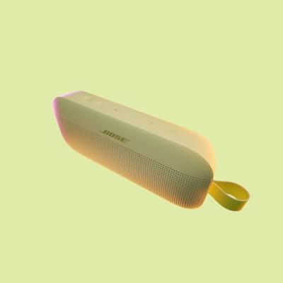 Bose SoundLink Flex draagbare Bluetooth speaker 2de gen, draagbare buitenspeaker met Hi-Fi Audio, accuduur tot 12 uur, water- en stofdicht, Citrusgeel- Limited-Edition