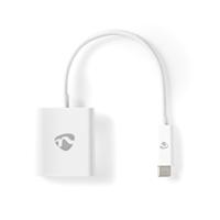 Nedis CCGP64851WT02 Usb-adapter Usb 3.2 Gen 1 Usb Type-c™ Male Vga Female 15p 5 Gbps 0.20 M Rond Vernikkeld Pvc Wit Polybag - thumbnail