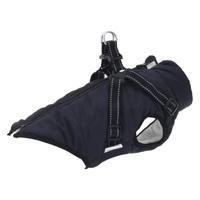 VidaXL Hondenjas met harnas waterdicht reflecterend marineblauw l32 - thumbnail