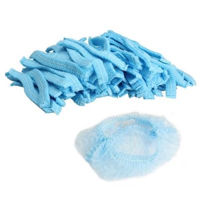 200 PCS non-woven wegwerp geplooid anti stof hoed Badmutsen voor Spa Hair Salon Beauty (blauw) 200 PCS non-woven wegwerp geplooid anti stof hoed Badmutsen voor Spa Hair Salon Beauty (blauw)