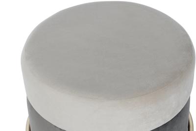 Voetensteun DKD Home Decor Bruin Grijs Gouden Metaal 48 x 48 x 46 cm