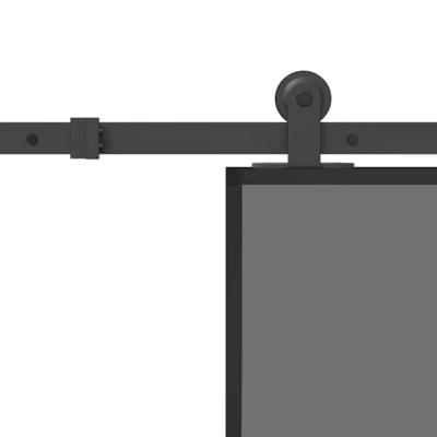 Schuifdeur met beslag 102,5x205 cm gehard glas en aluminium