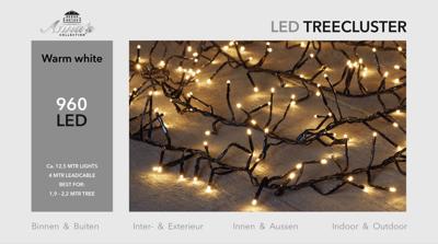 1,9-2,2m treecluster 12,5m/960led warm wit Anna's collection - Annas collection