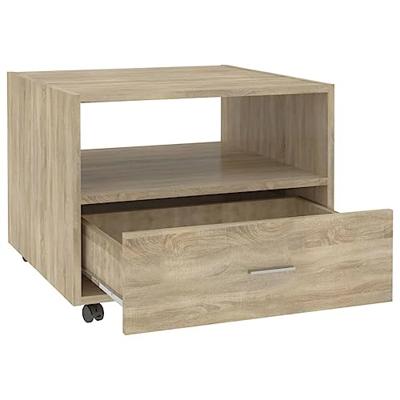 Salontafel 55x55x40 cm bewerkt hout sonoma eikenkleurig