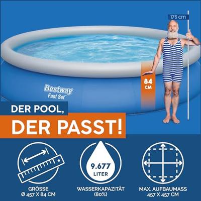 Bestway fast set zwembadset 457x84 cm 57313 - thumbnail
