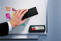 Magnetische bordenwisser/stiftenhouder tbv whiteboard - thumbnail