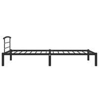 Bedframe metaal zwart 90x200 cm - thumbnail