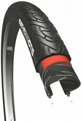 Buitenband CST Otis 3 28 x 1 ½" / 40-635mm anti-lek - zwart met reflectie Buitenband CST Otis 3 28 x 1 ½" / 40-635mm anti-lek - zwart met reflectie