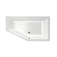 Xenz Society Hoekbad - 160x90x53 - afvoer Midden - Rechts - acryl - wit 6882-01 - thumbnail