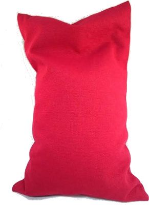 Ecologisch Kersenpitkussen-hoes - losse wasbare kussensloop voor kersenpitkussen 20x30 (Kleur: Rood)